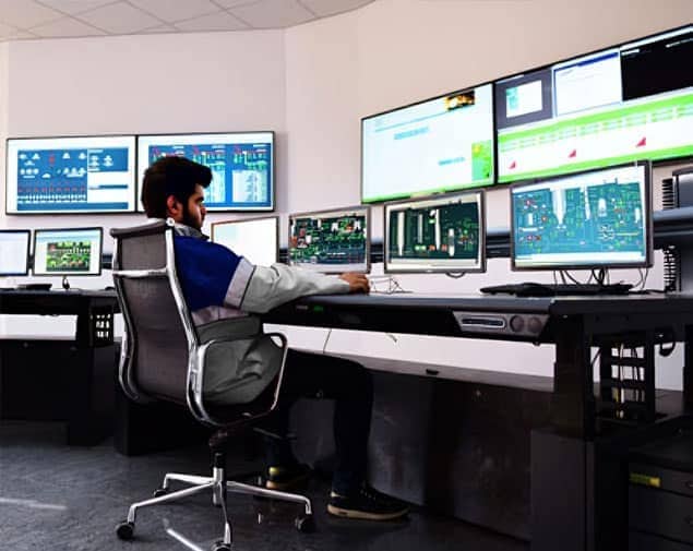 Ergonomic control center operator furniture