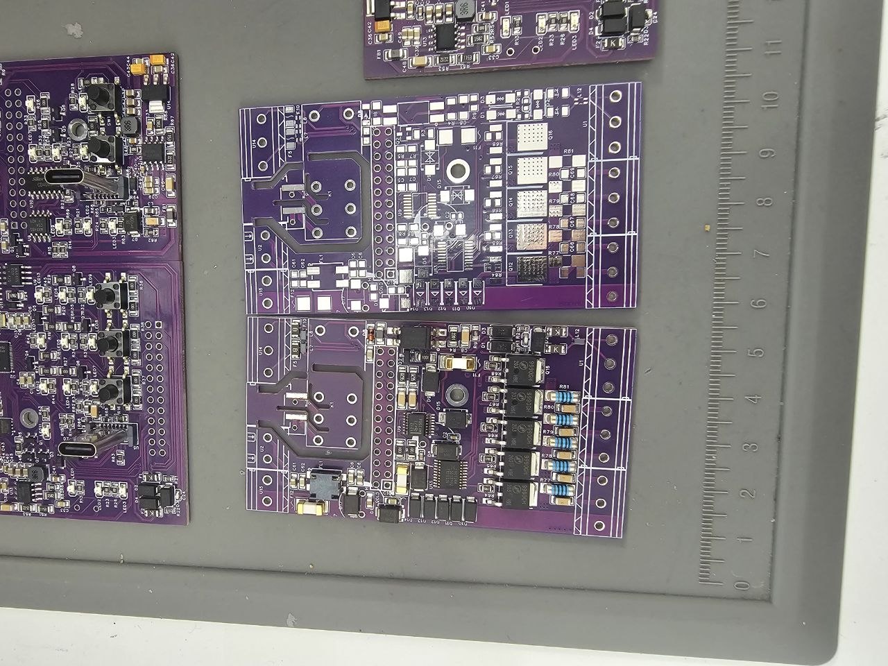 HomeMaster printed circuit boards at bare-board and populated assembly stages